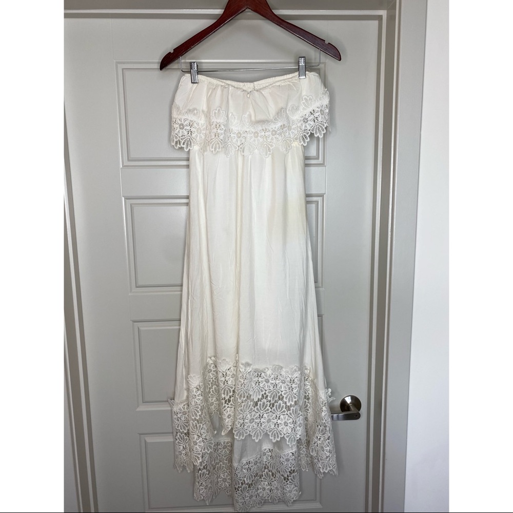 Hi-Low Strapless Dress